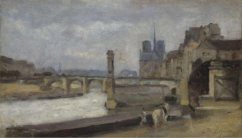 Stanislas lepine The Pont de la Tournelle, Paris oil painting image